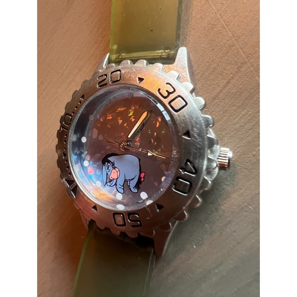Disney Store Eeyore Watch Vintage Style‎ Holographic Dial Pooh NEEDS BATTERY - Picture 6 of 10